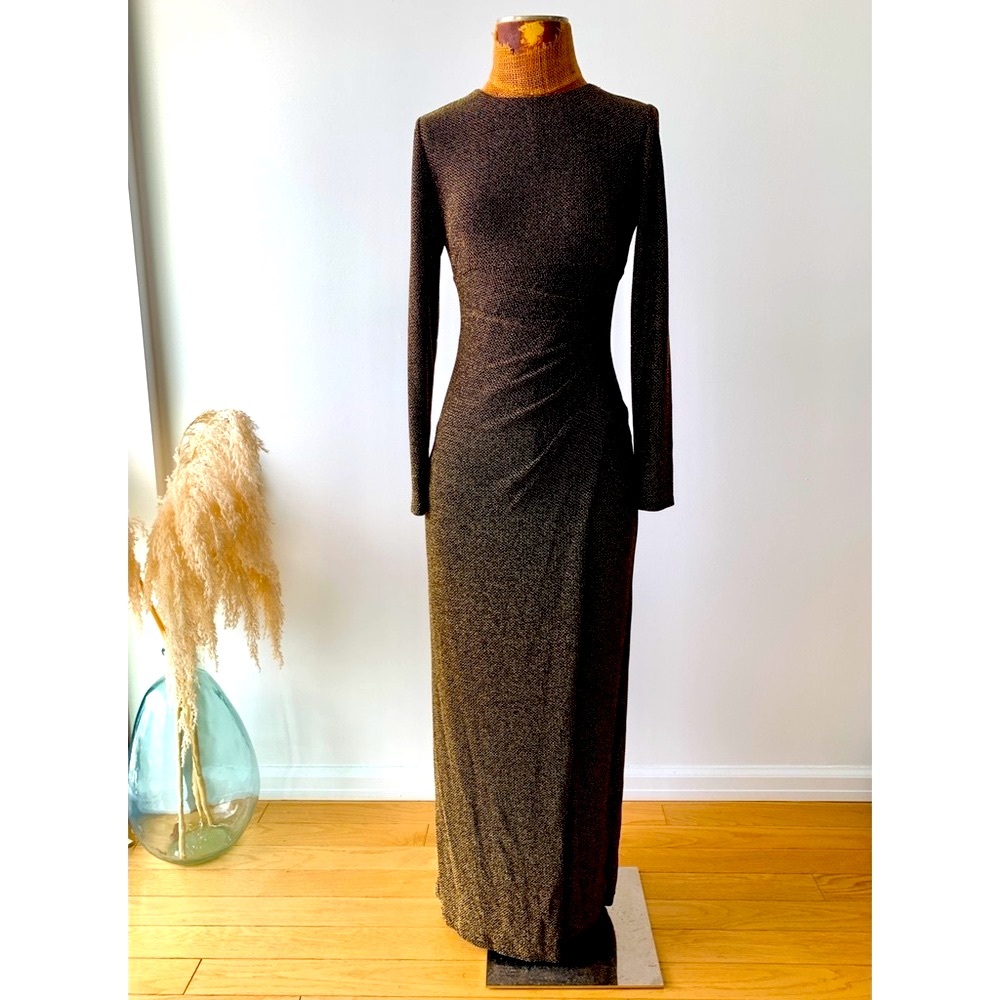 Ralph Lauren Evening Black/Gold Dress.